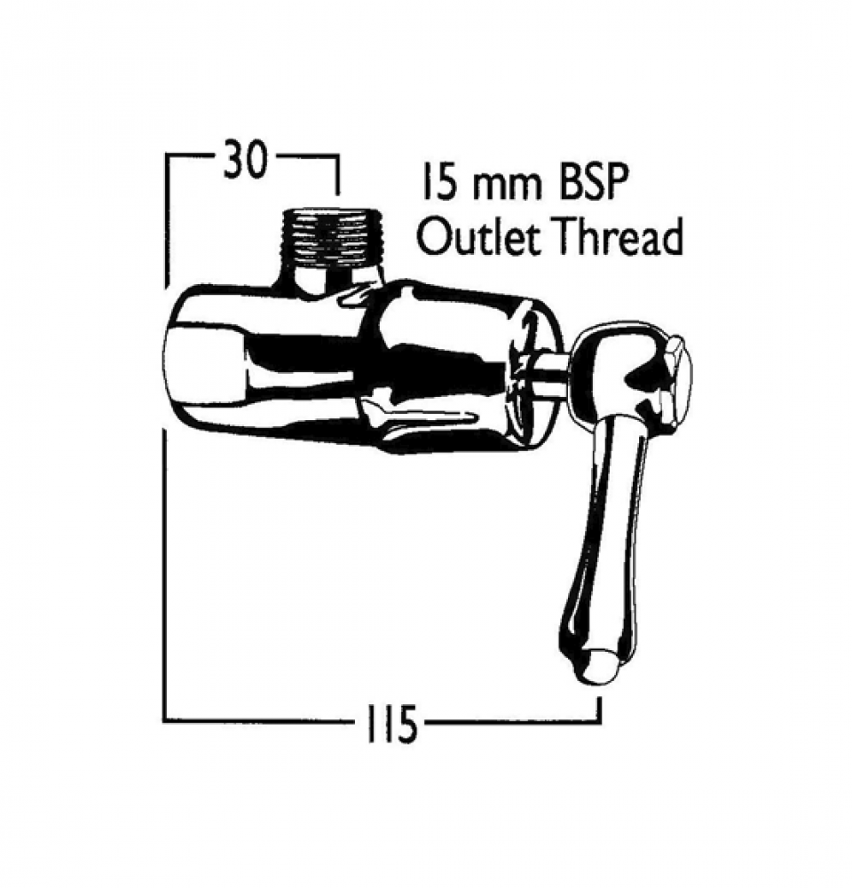 CB Ideal Roulette Lever Cistern Cock