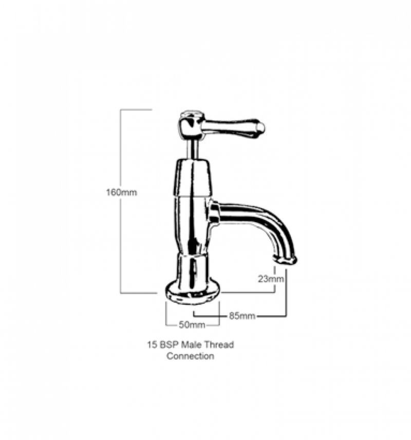 CB Ideal Roulette Lever Pillarcock Forge Pattern