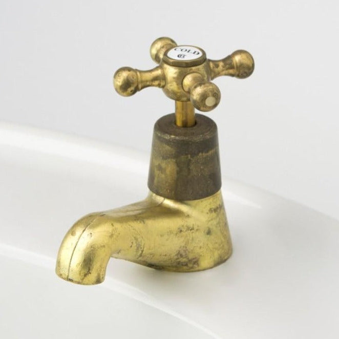 traditional hot and cold basin Pillarcock tap