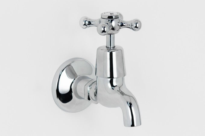 traditional hot and cold fixed bathroom wall taps 